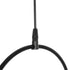 GLOBOSTAR® CIRCLE 201-0075 Vintage Κρεμαστό Φωτιστικό Οροφής με Ντουί 1 x E27 AC 220-240V IP20 - Μαύρο & Λευκό - Μ26 x Π26 x Υ29cm