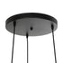 GLOBOSTAR® NOVARAY 201-0083 Vintage Κρεμαστό Φωτιστικό Οροφής με Ντουί 3 x E27 AC 220-240V IP20 - Μαύρο & Χρυσό - Μ40 x Π40 x Υ50cm