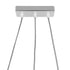 GLOBOSTAR® RAZIA 201-0101 Vintage Κρεμαστό Φωτιστικό Οροφής με Ντουί 3 x E27 AC 220-240V IP20 - Ασημί & Διάφανο - Μ60 x Π30 x Υ25cm