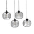 GloboStar® PULSAR 201-0103 Vintage Κρεμαστό Φωτιστικό Ράγα Πολύφωτο 4 x E27 IP20 Μαύρο Μέταλλο - Μ70 x Π20 x Υ80cm - ledmania.gr