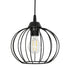 GLOBOSTAR® FLAMIA 201-0109 Vintage Κρεμαστό Φωτιστικό Οροφής με Ντουί 3 x E27 AC 220-240V IP20 - Μαύρο - Μ44 x Π44 x Υ66cm