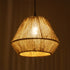 GLOBOSTAR® GLARO 201-0112 Vintage Κρεμαστό Φωτιστικό Οροφής με Ντουί 1 x E27 AC 220-240V IP20 - Μπεζ & Μαύρο - Μ32 x Π32 x Υ30cm