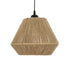 GLOBOSTAR® GLARO 201-0112 Vintage Κρεμαστό Φωτιστικό Οροφής με Ντουί 1 x E27 AC 220-240V IP20 - Μπεζ & Μαύρο - Μ32 x Π32 x Υ30cm