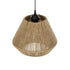 GLOBOSTAR® GLARO 201-0112 Vintage Κρεμαστό Φωτιστικό Οροφής με Ντουί 1 x E27 AC 220-240V IP20 - Μπεζ & Μαύρο - Μ32 x Π32 x Υ30cm