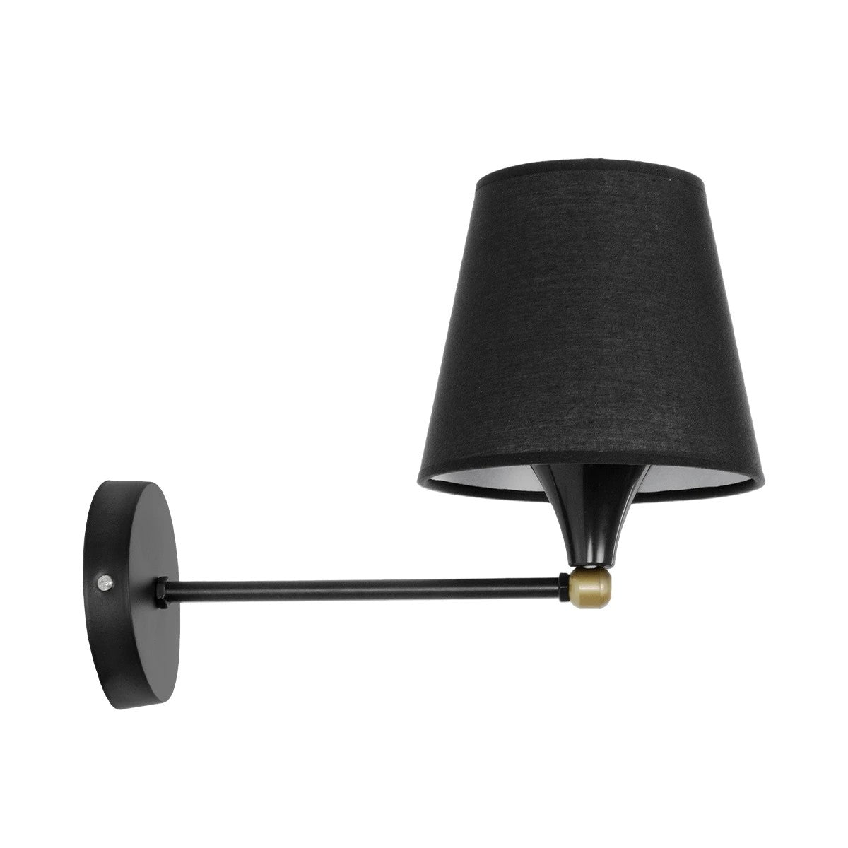 GLOBOSTAR® BLAKI 201-0115 Μοντέρνο Φωτιστικό Τοίχου - Απλίκα με Ντουί 1 x E27 AC 220-240V IP20 - Μαύρο - Μ40 x Π15 x Υ20cm - ledmania.gr