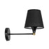 GLOBOSTAR® BLAKI 201-0115 Μοντέρνο Φωτιστικό Τοίχου - Απλίκα με Ντουί 1 x E27 AC 220-240V IP20 - Μαύρο - Μ40 x Π15 x Υ20cm - ledmania.gr