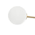 GLOBOSTAR® GLOBUS 201-0119 Μοντέρνο Φωτιστικό Οροφής με Ντουί 2 x E27 AC 220-240V IP20 - Λευκό & Χρυσό - Μ65 x Π15 x Υ23cm