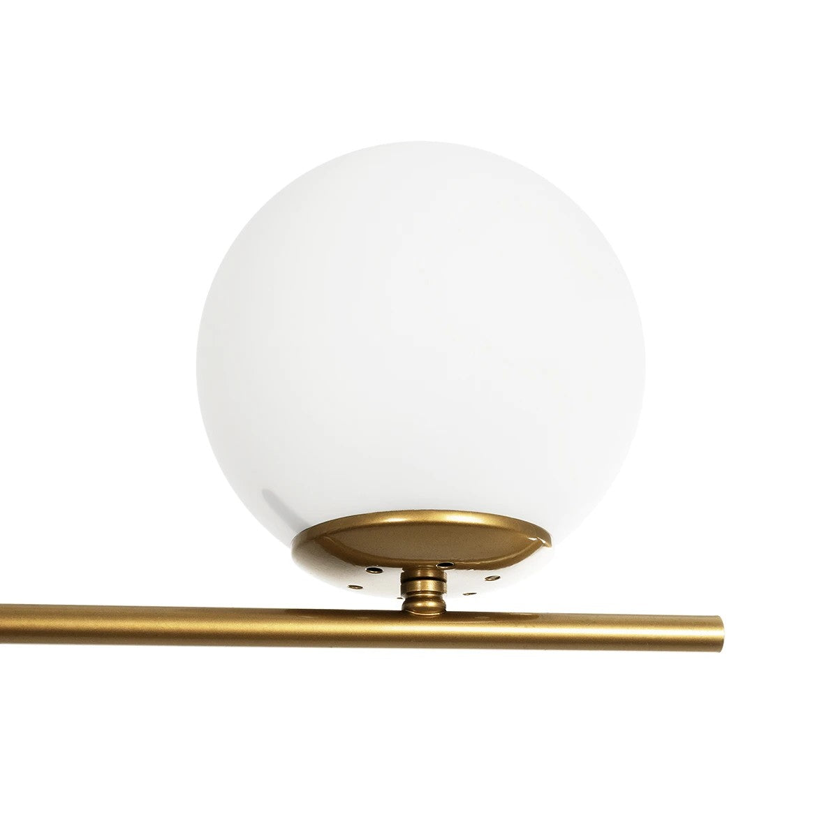 GLOBOSTAR® GLOBUS 201-0119 Μοντέρνο Φωτιστικό Οροφής με Ντουί 2 x E27 AC 220-240V IP20 - Λευκό & Χρυσό - Μ65 x Π15 x Υ23cm