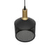 GLOBOSTAR® NETO 201-0130 Μοντέρνο Κρεμαστό Φωτιστικό Οροφής με Ντουί 1 x E27 AC 220-240V IP20 - Χρυσό & Μαύρο - Μ18 x Π18 x Υ70cm