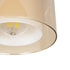 GLOBOSTAR® ZENIA 201-0134 Vintage Κρεμαστό Φωτιστικό Οροφής με Ντουί 1 x E27 AC 220-240V IP20 - Μαύρο - Μ16 x Π16 x Υ70cm