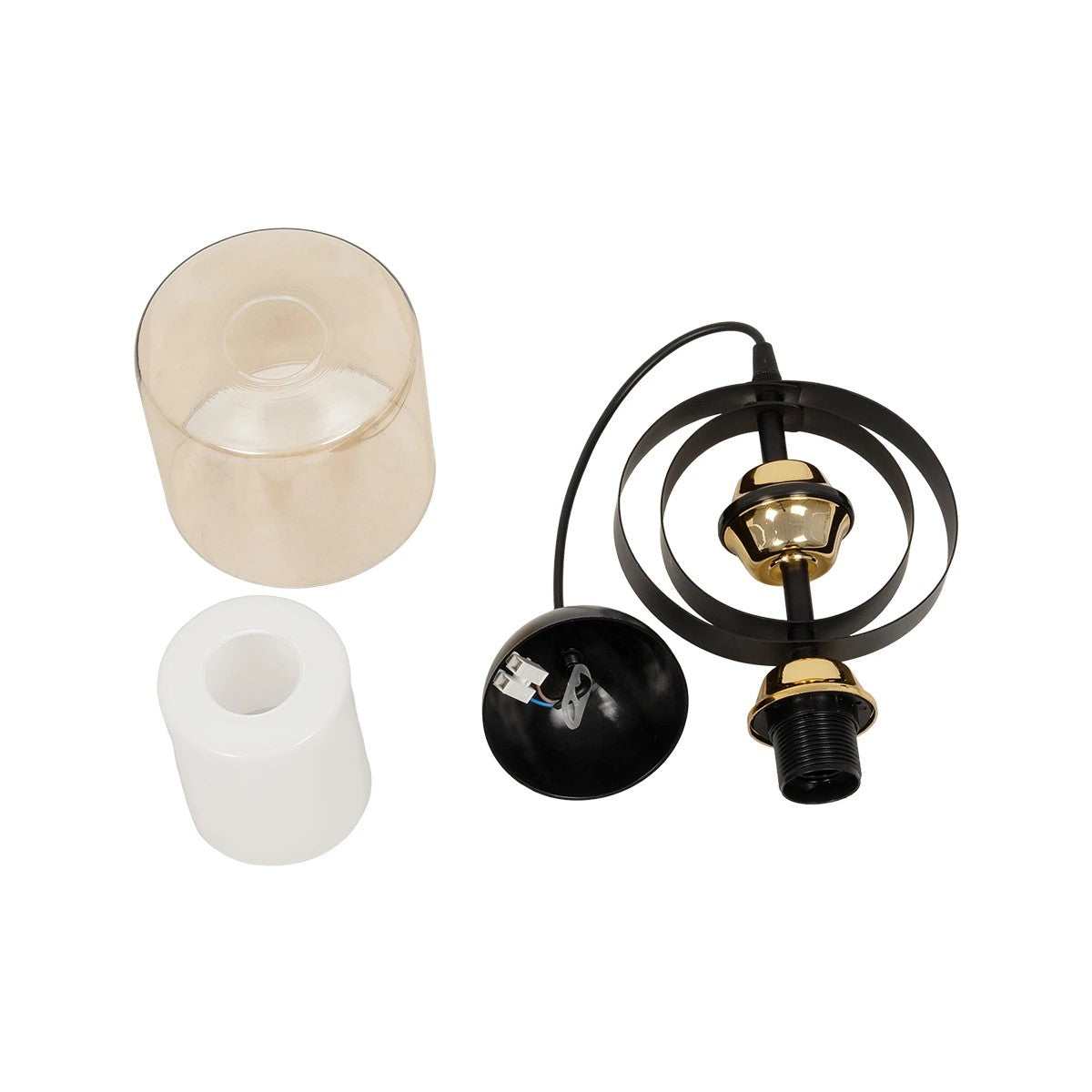 GLOBOSTAR® ZENIA 201-0134 Vintage Κρεμαστό Φωτιστικό Οροφής με Ντουί 1 x E27 AC 220-240V IP20 - Μαύρο - Μ16 x Π16 x Υ70cm