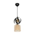 GLOBOSTAR® ZENIA 201-0134 Vintage Κρεμαστό Φωτιστικό Οροφής με Ντουί 1 x E27 AC 220-240V IP20 - Μαύρο - Μ16 x Π16 x Υ70cm