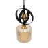 GLOBOSTAR® ZENIA 201-0134 Vintage Κρεμαστό Φωτιστικό Οροφής με Ντουί 1 x E27 AC 220-240V IP20 - Μαύρο - Μ16 x Π16 x Υ70cm