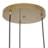 GLOBOSTAR® FLIXIO 201-0138 Vintage Κρεμαστό Φωτιστικό Οροφής με Ντουί 3 x E27 AC 220-240V IP20 - Χρυσό - Μ30 x Π30 x Υ70cm