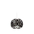 GloboStar® DOMINIC 202-0031 Μοντέρνο Κρεμαστό Φωτιστικό Καπέλο Μονόφωτο 1 x E27 IP20 Μαύρο Πλαστικό - Μ30 x Π30 x Υ70cm - ledmania.gr