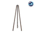 GloboStar® TRIPOD 203-0257 Μοντέρνο Επιδαπέδιο Φωτιστικό Μονόφωτο 1 x E27 IP20 Καφέ Ξύλο - Μ38 x Π38 x Υ120cm - ledmania.gr