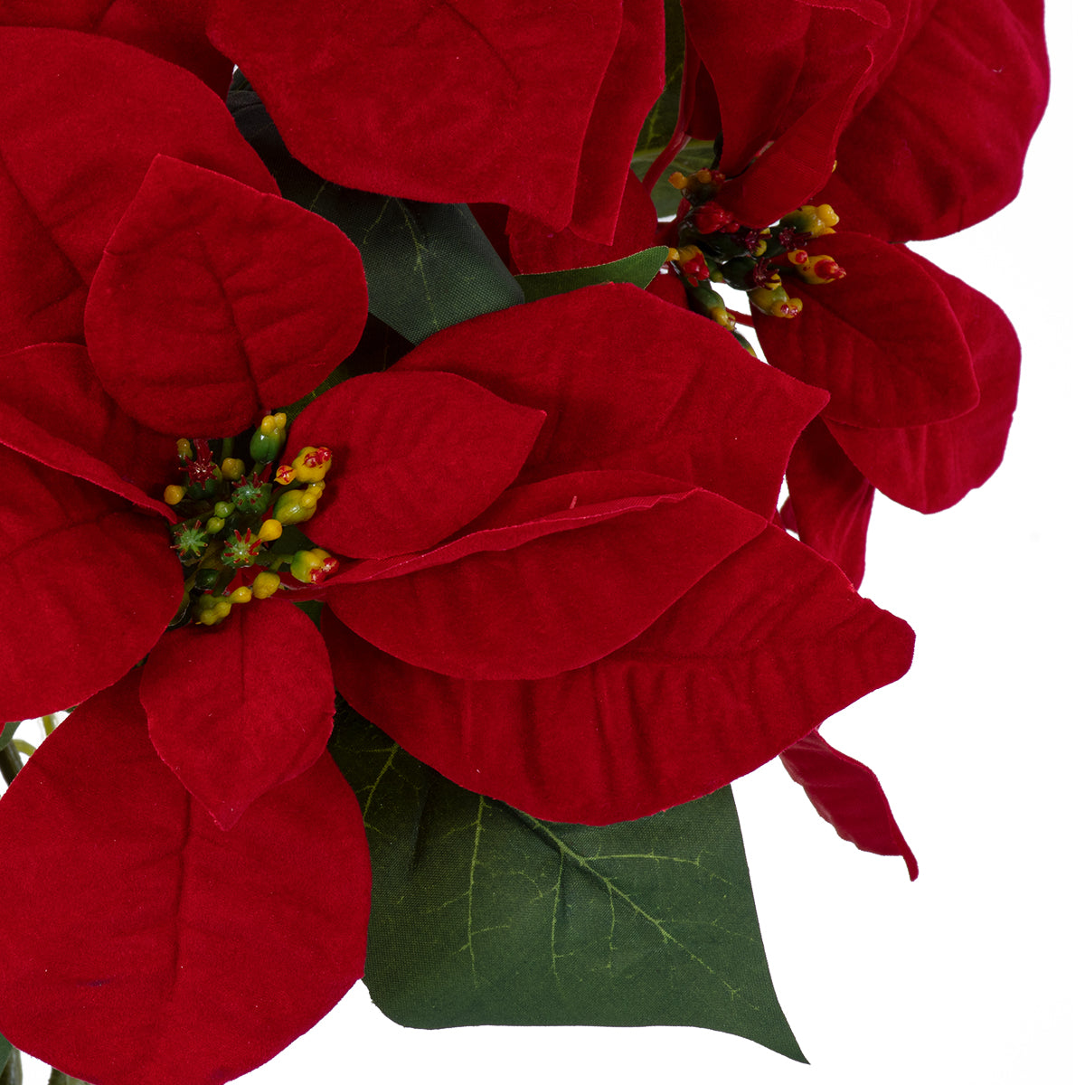 GloboStar® Artificial Garden CHRISTMASS FLOWER EUPHORBIA 20365 Τεχνητό Διακοσμητικό Χριστουγεννιάτικο Λουλούδι Αλεξανδρινό Υ49cm - ledmania.gr