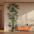 GloboStar® Artificial Garden BROADLEAF LADY PALM TREE 20384 Τεχνητό Διακοσμητικό Φυτό Πλατύφυλλος Φοίνικας Μπαμπού Υ300cm - ledmania.gr