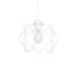 GLOBOSTAR® VORTEX 203-0001 Μοντέρνο Κρεμαστό Φωτιστικό Οροφής με Ντουί 1 x E27 AC 220-240V IP20 - Λευκό - Μ23.5 x Π23.5 x Υ20cm - ledmania.gr