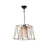 GloboStar® GATSBY 203-0007 Vintage Κρεμαστό Φωτιστικό Σχοινί Μονόφωτο 1 x E27 IP20 Μαύρο Μέταλλο με Μπεζ Σχοινί - Μ25 x Π25 x Υ55cm - ledmania.gr