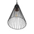 GLOBOSTAR® ARCWIRE LE-203-0015 Μοντέρνο Κρεμαστό Φωτιστικό Οροφής με Ντουί 1 x E27 AC 220-240V IP20 - Μαύρο - Μ25 x Π25 x Υ30cm
