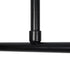 GloboStar® LATTICE 203-0017 Μοντέρνο Κρεμαστό Φωτιστικό Μπάλα Πολύφωτο 6 x E27 IP20 Μαύρο & Μπρούτζινο Μέταλλο με Mελί Γυαλί - Μ120 x Π32 x Υ32cm - ledmania.gr