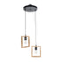 GLOBOSTAR® EDISON 203-0021 Vintage Κρεμαστό Φωτιστικό Οροφής με Ντουί 2 x E27 AC 220-240V IP20 - Μπεζ & Μαύρο - Μ40 x Π20 x Υ45cm - ledmania.gr
