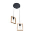 GLOBOSTAR® EDISON 203-0021 Vintage Κρεμαστό Φωτιστικό Οροφής με Ντουί 2 x E27 AC 220-240V IP20 - Μπεζ & Μαύρο - Μ40 x Π20 x Υ45cm - ledmania.gr