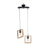 GLOBOSTAR® EDISON 203-0021 Vintage Κρεμαστό Φωτιστικό Οροφής με Ντουί 2 x E27 AC 220-240V IP20 - Μπεζ & Μαύρο - Μ40 x Π20 x Υ45cm - ledmania.gr