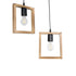 GLOBOSTAR® EDISON 203-0021 Vintage Κρεμαστό Φωτιστικό Οροφής με Ντουί 2 x E27 AC 220-240V IP20 - Μπεζ & Μαύρο - Μ40 x Π20 x Υ45cm - ledmania.gr