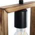 GLOBOSTAR® EDISON 203-0021 Vintage Κρεμαστό Φωτιστικό Οροφής με Ντουί 2 x E27 AC 220-240V IP20 - Μπεζ & Μαύρο - Μ40 x Π20 x Υ45cm - ledmania.gr