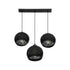 GLOBOSTAR® YASAM 203-0026 Vintage Κρεμαστό Φωτιστικό Οροφής με Ντουί 3 x E27 AC 220-240V IP20 - Μαύρο - Μ45 x Π18 x Υ30cm - ledmania.gr