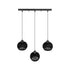 GLOBOSTAR® YASAM 203-0026 Vintage Κρεμαστό Φωτιστικό Οροφής με Ντουί 3 x E27 AC 220-240V IP20 - Μαύρο - Μ45 x Π18 x Υ30cm - ledmania.gr