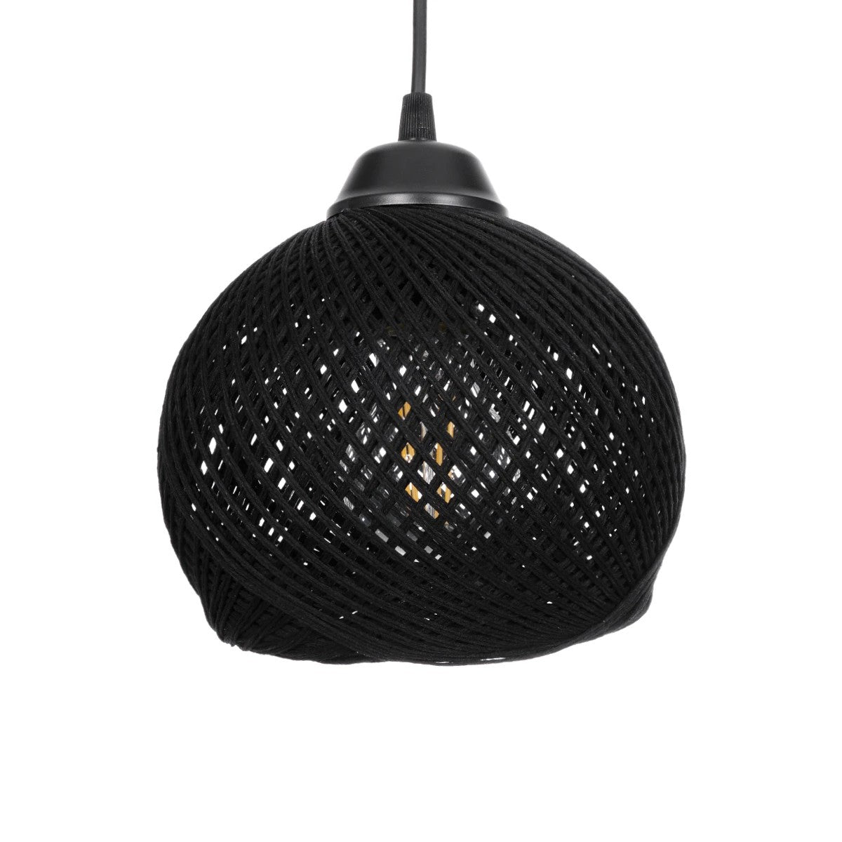 GLOBOSTAR® YASAM 203-0026 Vintage Κρεμαστό Φωτιστικό Οροφής με Ντουί 3 x E27 AC 220-240V IP20 - Μαύρο - Μ45 x Π18 x Υ30cm - ledmania.gr