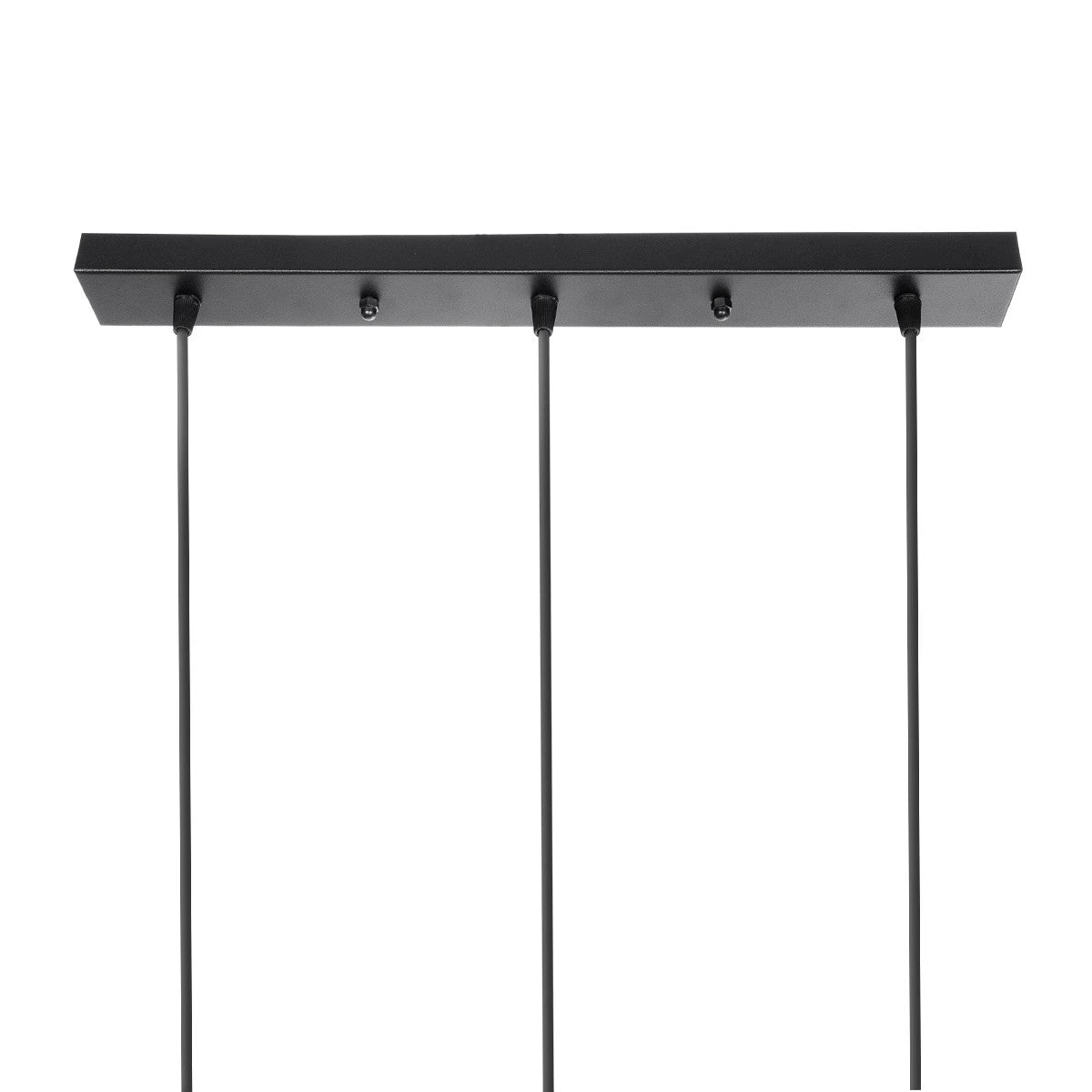 GLOBOSTAR® YASAM 203-0026 Vintage Κρεμαστό Φωτιστικό Οροφής με Ντουί 3 x E27 AC 220-240V IP20 - Μαύρο - Μ45 x Π18 x Υ30cm - ledmania.gr