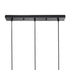 GLOBOSTAR® YASAM 203-0026 Vintage Κρεμαστό Φωτιστικό Οροφής με Ντουί 3 x E27 AC 220-240V IP20 - Μαύρο - Μ45 x Π18 x Υ30cm - ledmania.gr