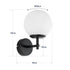 GLOBOSTAR® DALPH 203-0029 Vintage Φωτιστικό Τοίχου - Απλίκα με Ντουί 1 x E27 AC 220-240V IP20 - Χρυσό & Λευκό - M18 x Π15 x Υ23cm
