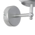 GloboStar® DALPH 203-0031 Vintage Επιτοίχιο Φωτιστικό Απλίκα Μονόφωτο 1 x E27 IP20 Ασημί Μέταλλο με Λευκό Γυαλί - M18 x Π15 x Υ23cm - ledmania.gr