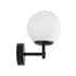 GLOBOSTAR® DALPH 203-0032 Vintage Φωτιστικό Τοίχου - Απλίκα με Ντουί 1 x E27 AC 220-240V IP20 - Μαύρο & Λευκό - M18 x Π15 x Υ23cm - ledmania.gr