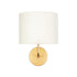 GLOBOSTAR® RALPH 203-0039 Vintage Φωτιστικό Τοίχου - Απλίκα με Ντουί 1 x E27 AC 220-240V IP20 - Χρυσό & Λευκό - Μ22 x Π29 x Υ30cm - ledmania.gr