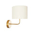 GLOBOSTAR® RALPH 203-0039 Vintage Φωτιστικό Τοίχου - Απλίκα με Ντουί 1 x E27 AC 220-240V IP20 - Χρυσό & Λευκό - Μ22 x Π29 x Υ30cm - ledmania.gr