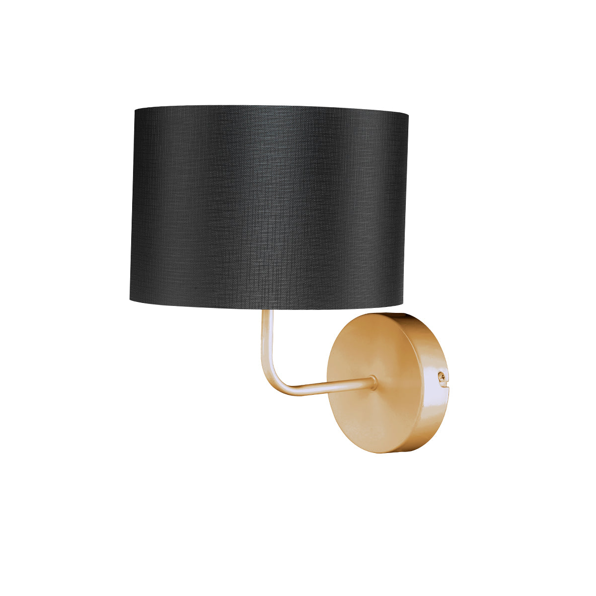 GloboStar® RALPH 203-0040 Vintage Επιτοίχιο Φωτιστικό Απλίκα Καπέλο Μονόφωτο 1 x E27 IP20 Χρυσό Μέταλλο με Μαύρο Καπέλο - Μ22 x Π26 x Υ29cm - ledmania.gr