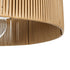 GLOBOSTAR® KYCLOS 203-0044 Boho Κρεμαστό Φωτιστικό Οροφής με Ντουί 1 x E27 AC 220-240V IP20 - Μπεζ - M55 x Π55 x Υ20cm
