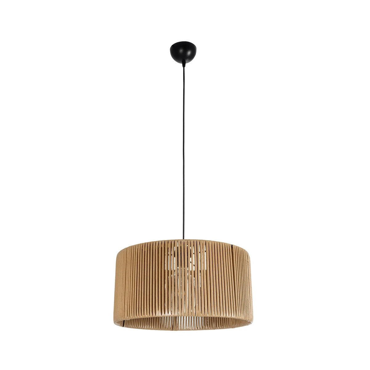 GLOBOSTAR® KYCLOS 203-0049 Boho Κρεμαστό Φωτιστικό Οροφής με Ντουί 1 x E27 AC 220-240V IP20 - Μπεζ - M40 x Π40 x Υ25.5cm - ledmania.gr