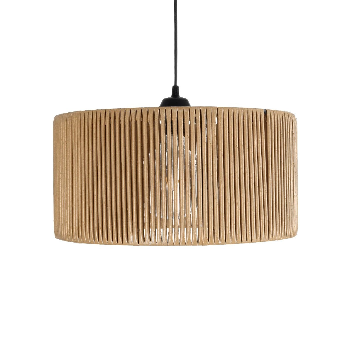 GLOBOSTAR® KYCLOS 203-0049 Boho Κρεμαστό Φωτιστικό Οροφής με Ντουί 1 x E27 AC 220-240V IP20 - Μπεζ - M40 x Π40 x Υ25.5cm - ledmania.gr
