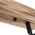 GLOBOSTAR® CUP 203-0061 Vintage Φωτιστικό Οροφής με Ντουί 3 x E27 AC 220-240V IP20 - Μαύρο & Μπέζ - Μ50 x Π8 x Υ15cm - ledmania.gr