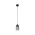 GloboStar® TORUS 203-0063 Μοντέρνο Κρεμαστό Φωτιστικό Καμπάνα Μονόφωτο 1 x E27 IP20 Μαύρο Πλαστικό - Μ10.5 x Π10.5 x Υ18.5cm - ledmania.gr