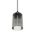 GloboStar® TORUS 203-0063 Μοντέρνο Κρεμαστό Φωτιστικό Καμπάνα Μονόφωτο 1 x E27 IP20 Μαύρο Πλαστικό - Μ10.5 x Π10.5 x Υ18.5cm - ledmania.gr