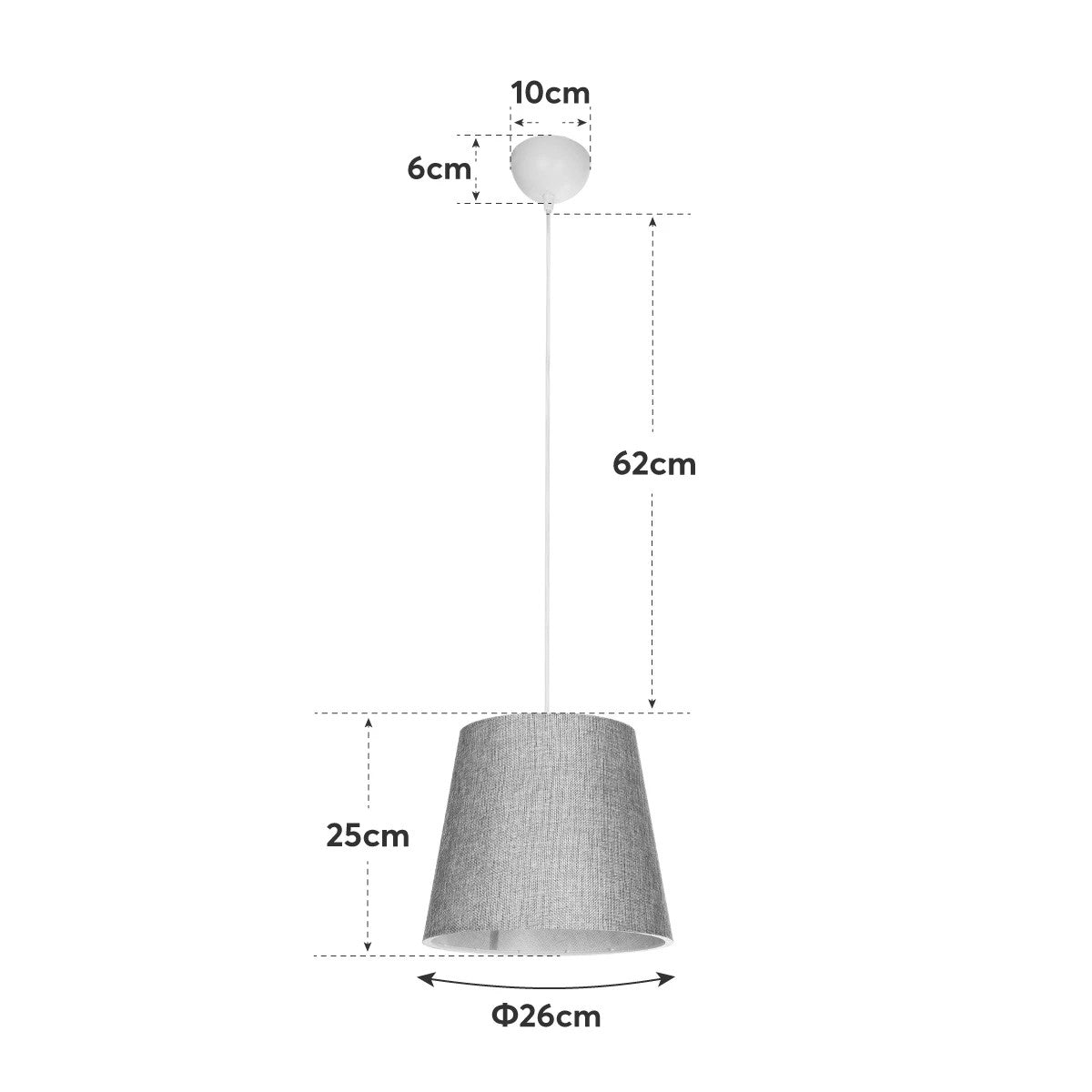 GLOBOSTAR® CONEY 203-0073 Μοντέρνο Κρεμαστό Φωτιστικό Οροφής με Ντουί 1 x E27 AC 220-240V IP20 - Καφέ - Μ26 x Π26 x Υ25cm - ledmania.gr