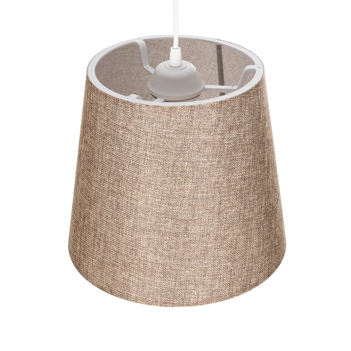 GLOBOSTAR® CONEY 203-0073 Μοντέρνο Κρεμαστό Φωτιστικό Οροφής με Ντουί 1 x E27 AC 220-240V IP20 - Καφέ - Μ26 x Π26 x Υ25cm - ledmania.gr